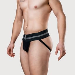 MM Sports The Original No. 10 Jockstrap 3 inch Multipack 1x Black + 1x White - MAAT M - Heren Ondergoed - Jockstrap voor Man - Mannen Jock — thumbnail 5