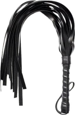 LOUZIR Erotische Zweep – BDSM – Seks zweep – Bondage – Sm zweepje – Leer - Zwart — thumbnail 3