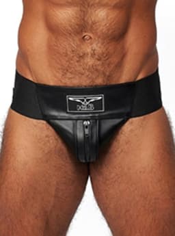 Mister b leather premium jockstrap black xl — thumbnail 1