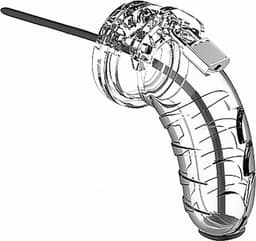 Model 16 - Chastity - 4.5" - Cock Cage - Transparent — thumbnail 1