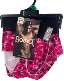 BodyQ Men's Underwear Boxer - 2 Kleuren Roze & Zwarte Band - S - Sexy Lingerie voor Mannen — thumbnail 2
