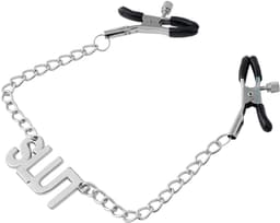 Smart Moves - Tepelklemmen met hanger in de vorm van het woord SLUT — thumbnail 1