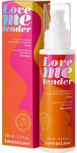 Love to Love - Love me Tender - Verwarmende Massageolie - Strawberry - 100 ml — thumbnail 6