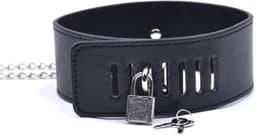 SM Nekriem Met Tepelklemmen - Spannend SM attribuut - Stimulerend mannen en vrouwen - Dogcollar - Zwart - Spannend voor koppels - Sex speeltjes - Sex toys - Erotiek - Bondage - Sexspelletjes voor mannen en vrouwen - Seksspeeltjes — thumbnail 3
