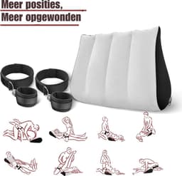 DD® Sex Stoel - Sex Meubel - Sex Chair - Kussen Handboeien Set - 21x15x7cm - Grijs — thumbnail 3