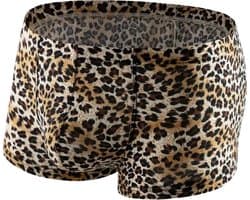 LekkerStout Luipaard Boxershort - Zwart/Bruin - Sexy Herenondergoed | XL | ( LS218 )