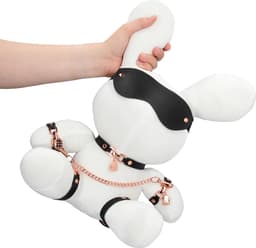 Konijn Bondage - Velours - Groot - Wit — thumbnail 3