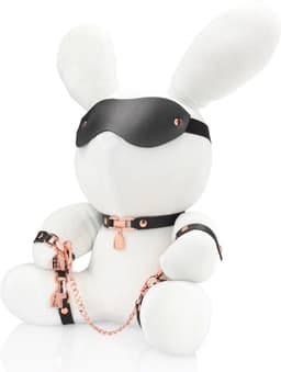 Konijn Bondage - Velours - Groot - Wit — thumbnail 4