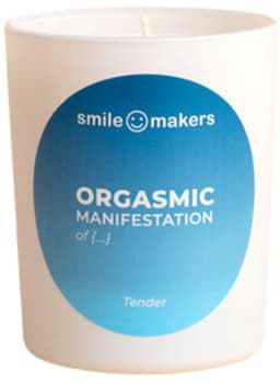Smile Makers Orgasmic Manifestation Geurkaars Tender – Sensuele Vegan Kaars met Amber & Vanille – Voor Intimiteit & Ontspanning – Luxe Design – Perfect als Cadeau of voor Me-time Moments — thumbnail 1