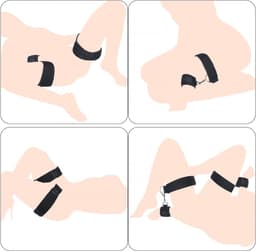 DYNA®Benenspreider bdsm - Seksspeeltjes voor Koppel – Erotiek Toys - Sex Sling – Love Swing – Zwart - 16cm x 10cm x 6cm — thumbnail 6