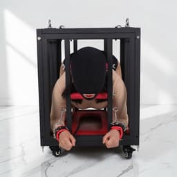 BUM BLING® BDSM Sekskooi - Verstelbaar Sex Stoel - Seksmeubel op Wielen - Sex Kooi - Met Handboeien — thumbnail 10