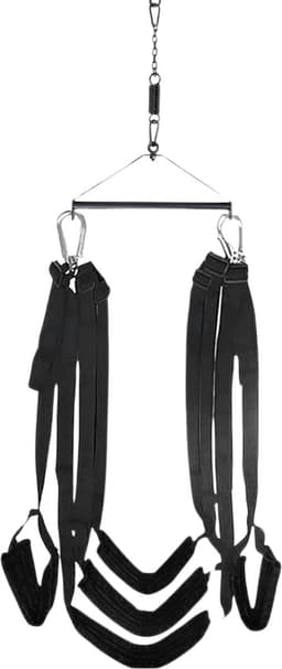 Aura® Sex Schommel - Sex Swing Extra Stevig – Seksschommel Met Accessoires – Seksspeeltjes voor Koppel – Seks Schommel BDSM – Erotiek Toys - Sex Sling – Love Swing – Discreet Verpakt – Zwart- 44cm x 24cm x 12cm — thumbnail 6