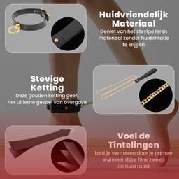 Toys Hub® Premium BDSM Set voor Koppels – Gratis 1 Maand Spannende Luisterverhalen & Ebook BDSM Basics - Hoogwaardig Leer - Bondage – Voor Beginners & Ervaren - Oogmasker – Zweep - BDSM Extreme – Sex Toys voor Koppels - Premium Opbergzak — thumbnail 5