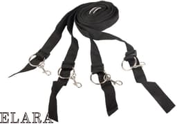 Elara BDSM Bondage Set Bedboeien - Verstelbare - Zacht Pluche - Bed Bondage Set voor Onder het Bed Door — thumbnail 4