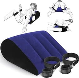 DD® Sex Stoel - Sex Meubel - Sex Chair - Kussen Handboeien Set - 21x15x7cm - Blauw — thumbnail 1