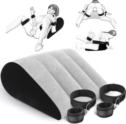 DD® Sex Stoel - Sex Meubel - Sex Chair - Kussen Handboeien Set - 21x15x7cm - Grijs — thumbnail 1