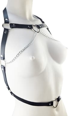 BNDGx® - Bondage tuig pak Harnas vrouw riem - Erotische sex Body Nep Leer - Verstelbaar - — thumbnail 2
