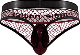 Male Power Cock Pit - Cockring String burgundy S/M — thumbnail 3