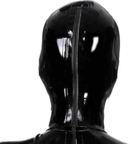 Full latex masker - Neus beademing buisjes - Fetisj - BDSM - Erotische maskers - 4MM Dikte latex - Maat L/XL — thumbnail 3
