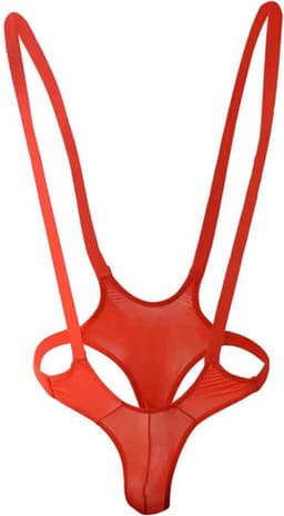 Erotische mankini lingerie - Heren bodysuit - Club kleding - Jarretel - Jockstrap - Backless - Sexy — thumbnail 2