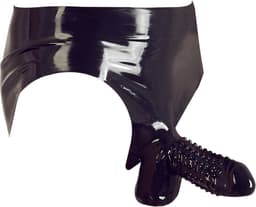 The Latex Collection Latex Slip Met Penis Sleeve Large — thumbnail 3