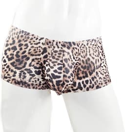 BamBella ® - Boxer short - Maat XXL - Panterprint - Bruin Dun kant gaas stof Ondergoed — thumbnail 1