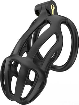Rimba Toys - P-Cage PC02 - Kunststof Kuisheidskooi - Peniskooi - Chastity - Zwart — thumbnail 1