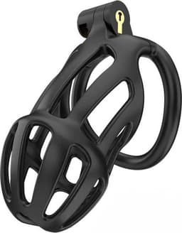 Rimba Toys - P-Cage PC02 - Kunststof Kuisheidskooi - Peniskooi - Chastity - Zwart — thumbnail 1