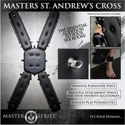 XR Brands AH138 - Masters St. Andrew's Cross - Black — thumbnail 3