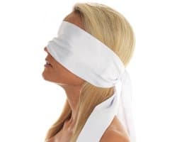 Finnacle - Blinddoek/Bondage Doek/Lint - Wit - 150/10CM - Polyester - Universeel - BDSM/Erotisch - Cadeau/Erotiek