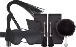 BDSM - Starter Set - Vibrator - Bondage - Oogmasker - Bondagebanden - Flogger - Tepelklemmen - Kietelaar - Meerdere kleuren - FeelzToys - Bondage Bliss — thumbnail 1
