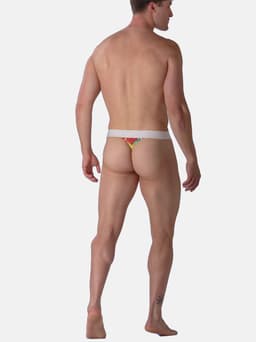 WOH heren microfiber G-string rainbow multi — thumbnail 4