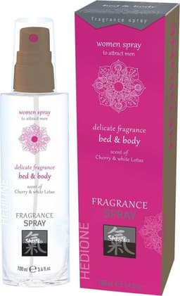 Shiatsu Feromonen Bed & Body Spray Voor Vrouwen - Kers & Witte Lotus — thumbnail 5