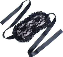 Banoch | lace blinddoek | kanten erotiek oogmasker met lint - roze — thumbnail 6