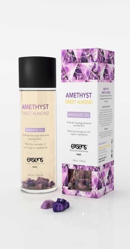 Exsens - Amethist Zoete Amandel Biologische Sensuele Lichaams- & Massageolie — thumbnail 1