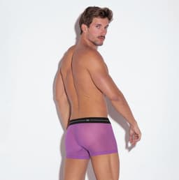 CODE 22 Sheer Mesh Trunk Grape - MAAT M - Erotisch Heren Ondergoed - Boxershort voor Man - Sexy mannen Boxershort — thumbnail 3