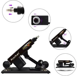 Auxfun® Basic Sexmachine - Pakket Mateo Met Dildo’s en Accessoires — thumbnail 4