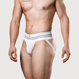 MM Sports The Original No. 10 Jockstrap 3 inch Multipack 1x Black + 1x White - MAAT XL - Heren Ondergoed - Jockstrap voor Man - Mannen Jock — thumbnail 4