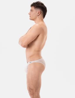 Barcode Berlin Reigi Brief White - MAAT XL - Erotisch Heren Ondergoed - Slip voor Man - Sexy mannen Slip — thumbnail 2