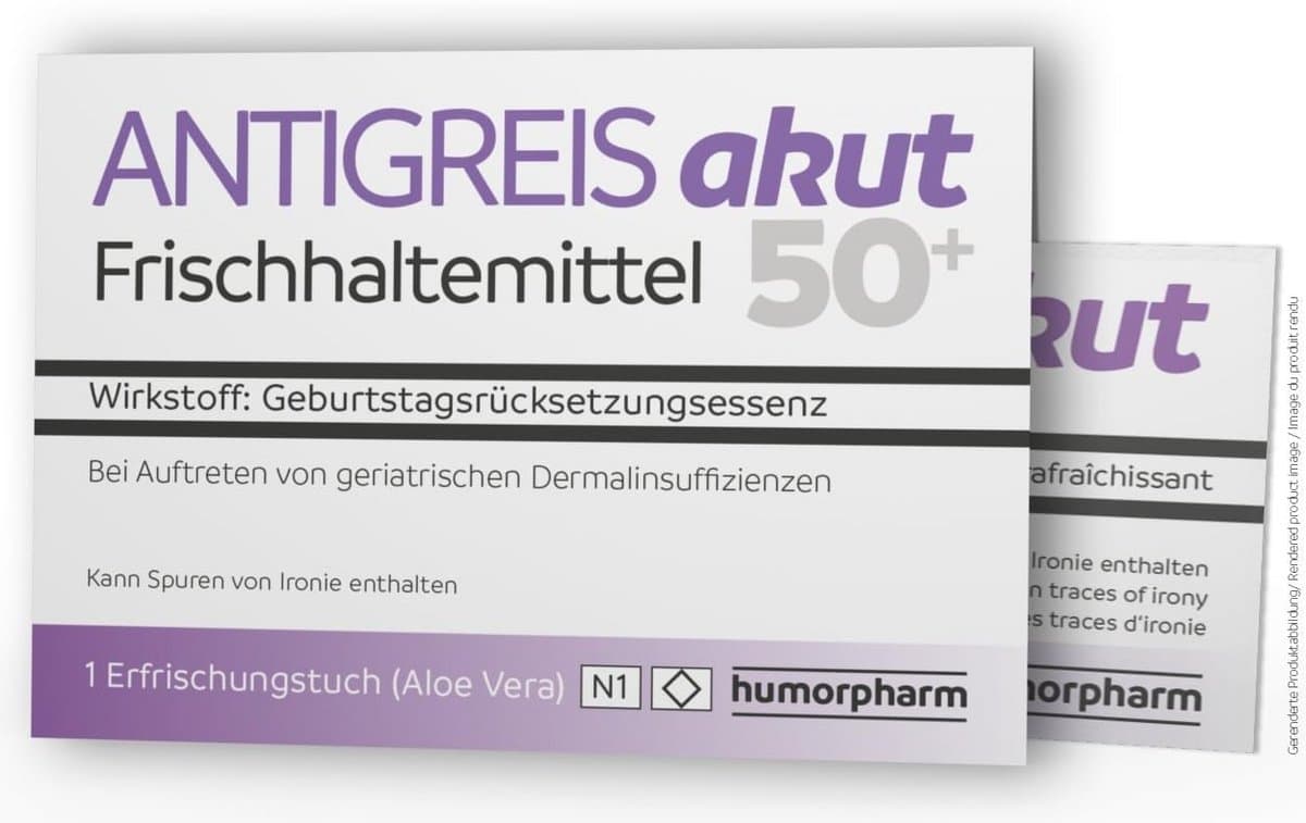 Grappig Geschenk Antigrei Acut 50+ - Humoristische Verjaardagscadeau voor Mensen vanaf 50 Jaar — afbeelding 1