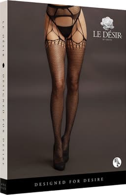 Shredded Suspender Pantyhose - Black - O/SO/S — thumbnail 14