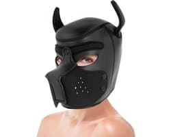 DARKNESS BONDAGE | Darkness Neoprene Dog Hood With Removable Muzzle - Size M | BDSM | Bondage | Fetish Mask