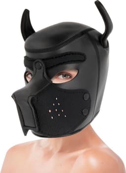 DARKNESS BONDAGE | Darkness Neoprene Dog Hood With Removable Muzzle - Size M | BDSM | Bondage | Fetish Mask — thumbnail 1