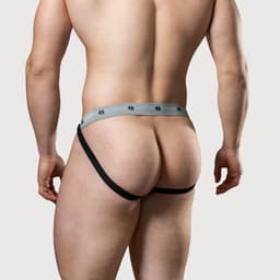 MM Sports The Original Swimmer/Jogger Jockstrap 1 inch Multipack 1x Black + 1x White + 1x Red - MAAT S - Heren Ondergoed - Jockstrap voor Man - Mannen Jock — thumbnail 4
