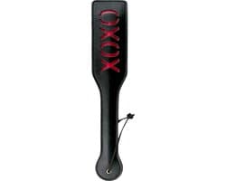 Zwarte Leren Paddle XOXO