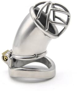 Nooitmeersaai - Peniskooi met slot - Metaal - Zilver - 40mm — thumbnail 2
