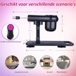 Sex Machine Met 7 Luxe Opzetstukken - Dildo - Neukmachine - Fuck machine Met Afstandsbediening - Compleet Sexmachine Pakket – Inclusief Dildo’s en Anaal Dildo's – Seksmachine Voor Mannen en Vrouwen - Discreet Verzonden — thumbnail 3