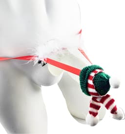 BamBella ® - string bongage - maat Onesize S M L - Sexy slip erotische onderbroek valentijnsdag kerst rood groen doorzichtig rollenspel kleding voor mannen — thumbnail 1