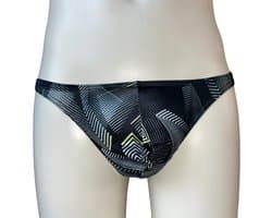 LekkerStout Slim Fit String - Zwart - Sexy Herenondergoed | XL | ( LS112 )