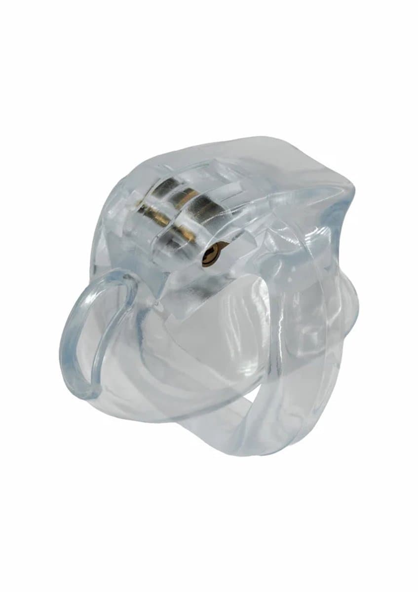 Clear Control Cock Cage X-Short - Peniskooi - Kuisheidskooi - Transparant - BDSM - 4 maten cockringen — afbeelding 1